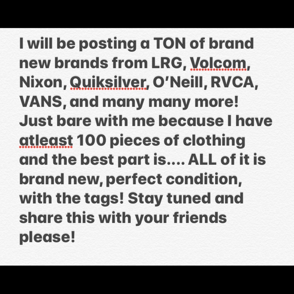 A WHOLE LOT OF GOODS (Stay Tuned)